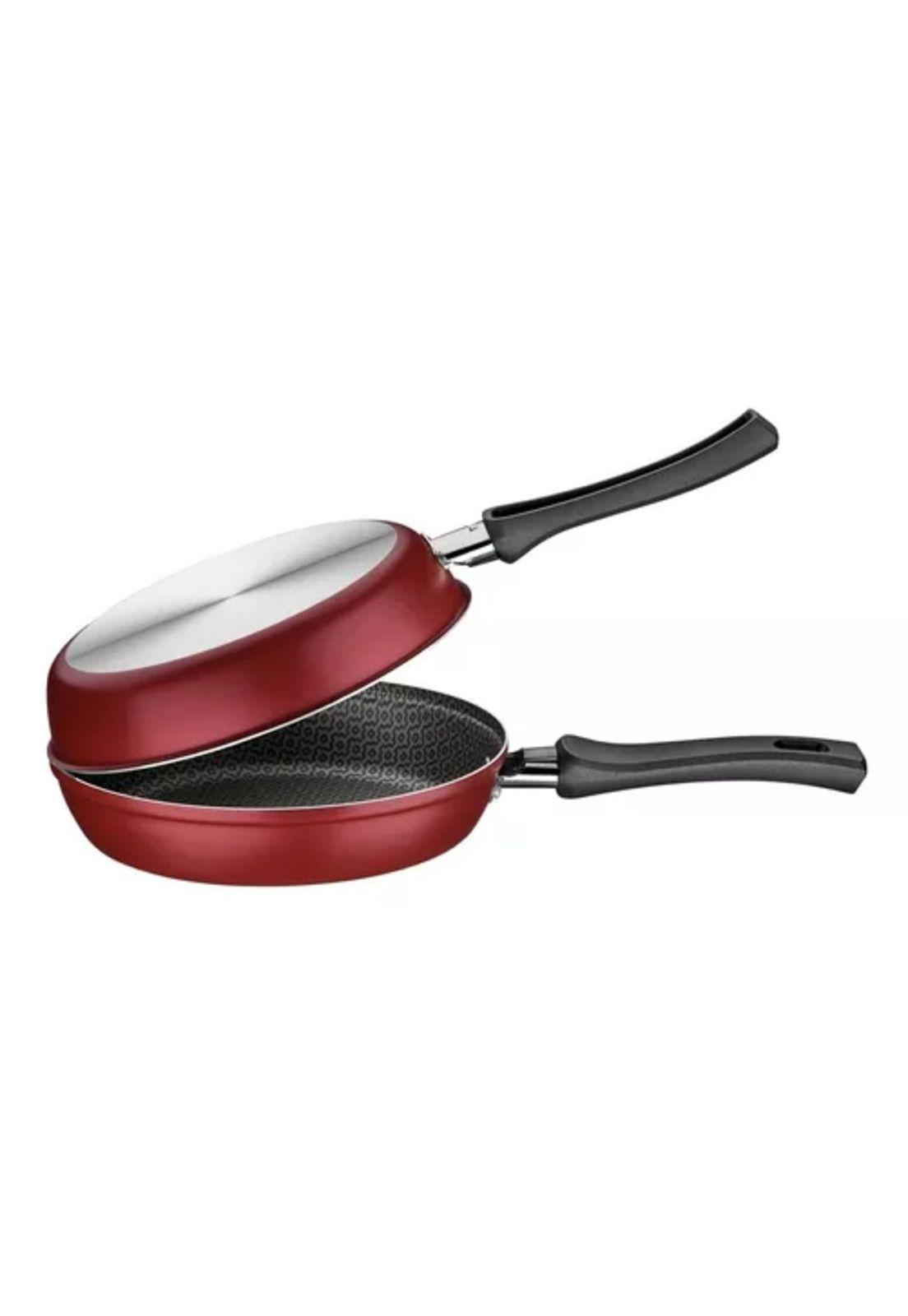 Sartén doble antiadherente para tortillas Tramontina, 20 cm-3