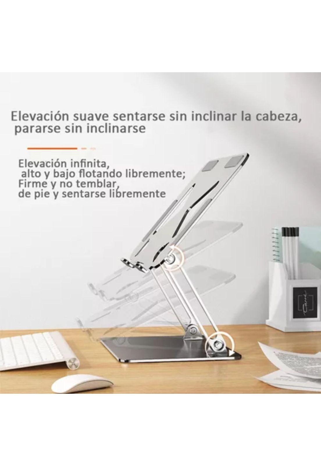 Soporte portátil aluminio plegable soporta hasta 40kg negro-2