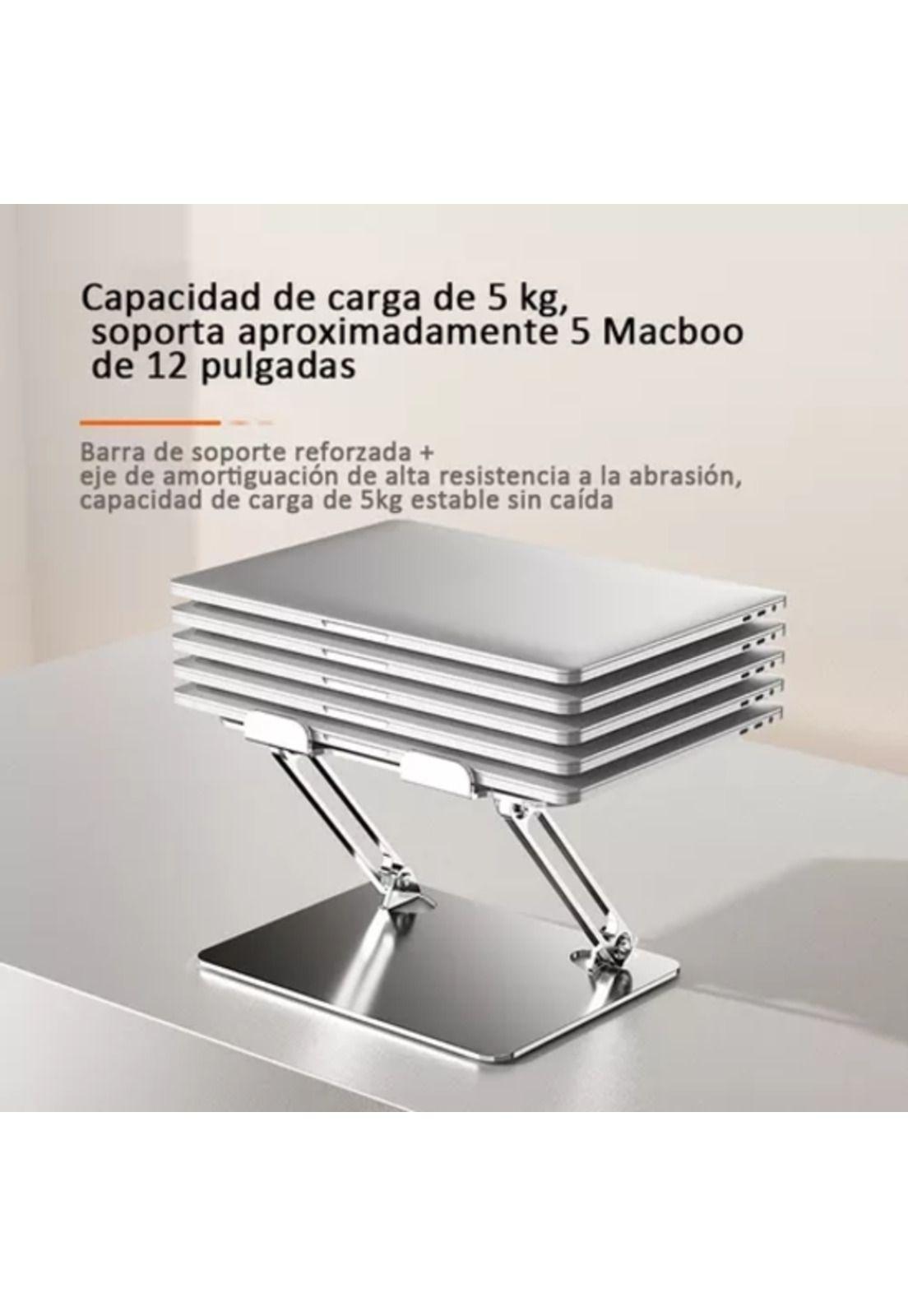 Soporte portátil aluminio plegable soporta hasta 40kg negro-3