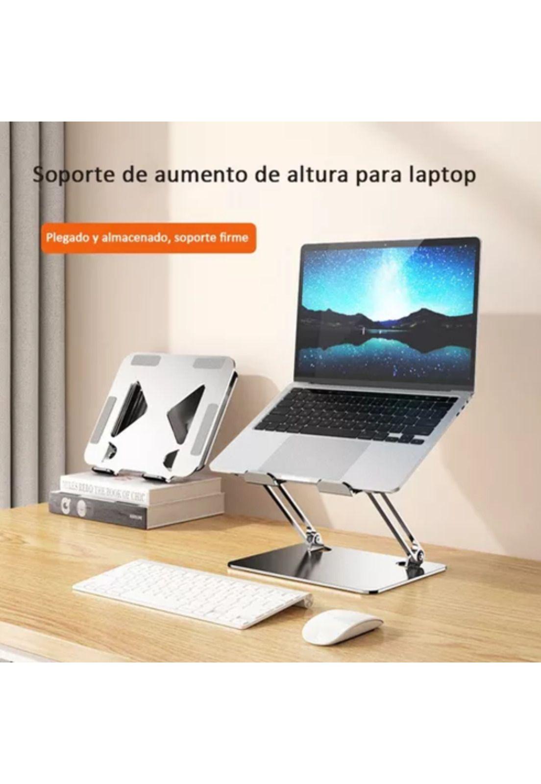 Soporte portátil aluminio plegable soporta hasta 40kg negro-5