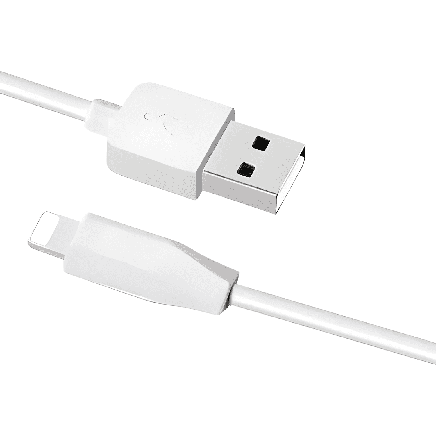 Cable USB a IP hoco x1 carga rápida y durabilidad Blanco-2