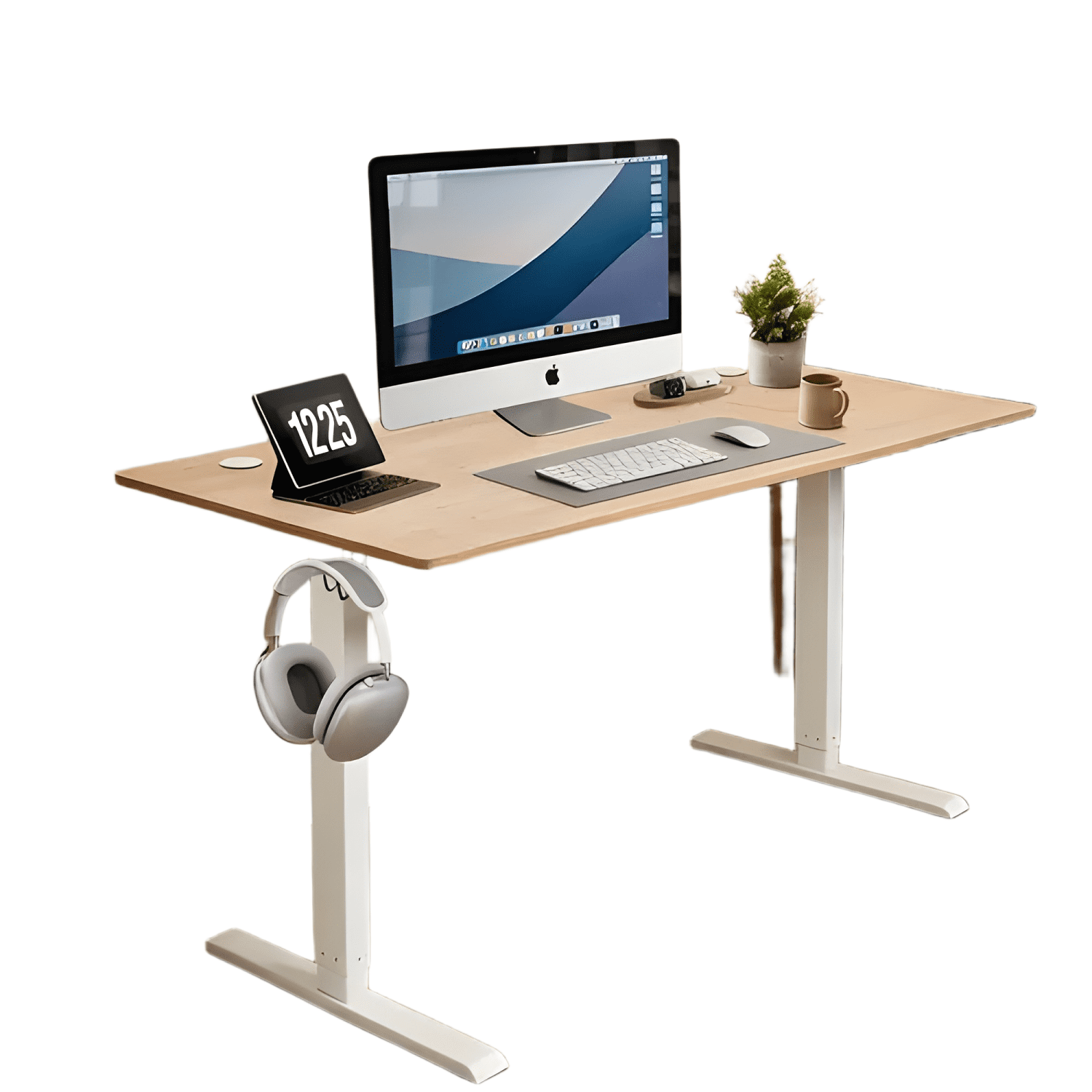 Escritorio eléctrico ajustable con memoria altura 73-118 cm-0