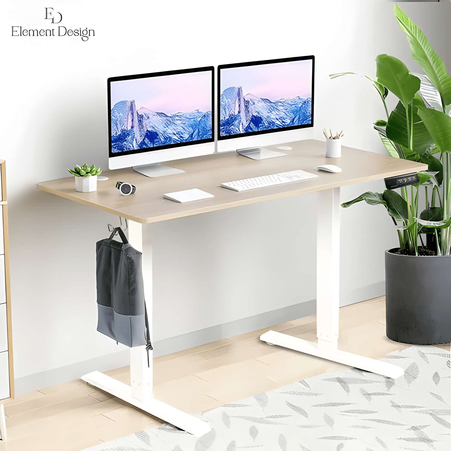Escritorio eléctrico ajustable con memoria altura 73-118 cm-1