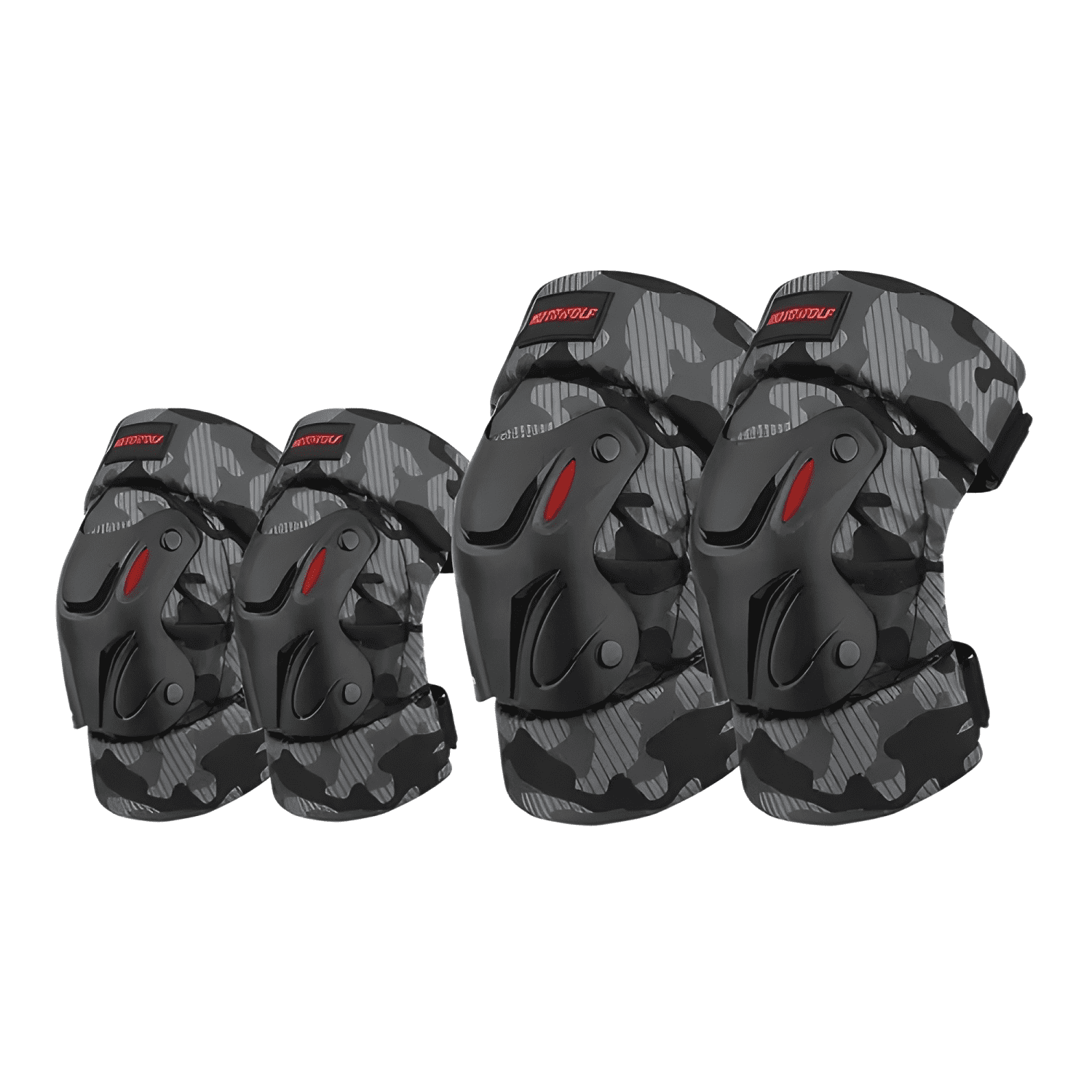 Rodilleras y coderas motociclismo Motowolf 1010ca negras-0
