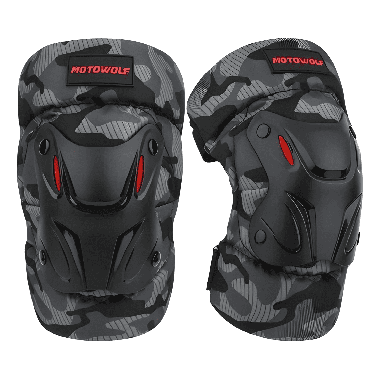 Rodilleras y coderas motociclismo Motowolf 1010ca negras-1