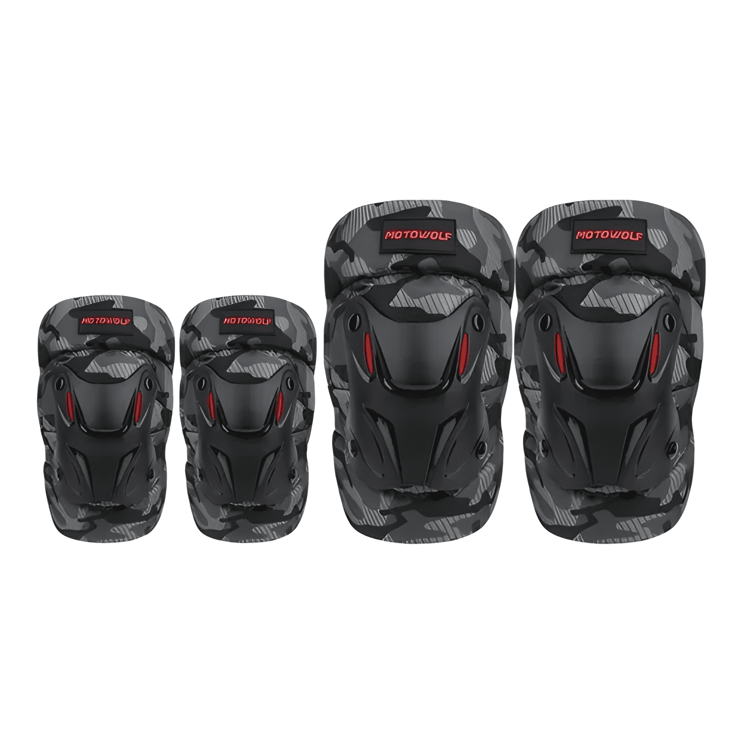 Rodilleras y coderas motociclismo Motowolf 1010ca negras-3