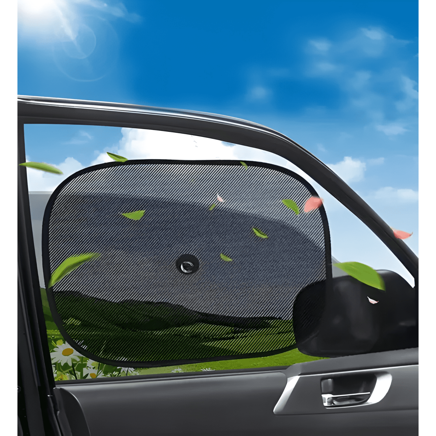 Tapa Sol Protector Auto para Ventanilla Lateral Plus-2