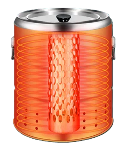 Parrilla De Carbón For Barbacoa, Estufa Colgante Sin Humo-3