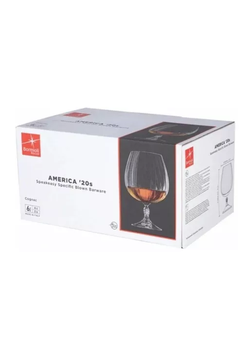 Set 6 Copas Brandy Cognac Cristal Bormioli Rocco Premium Transparente-4