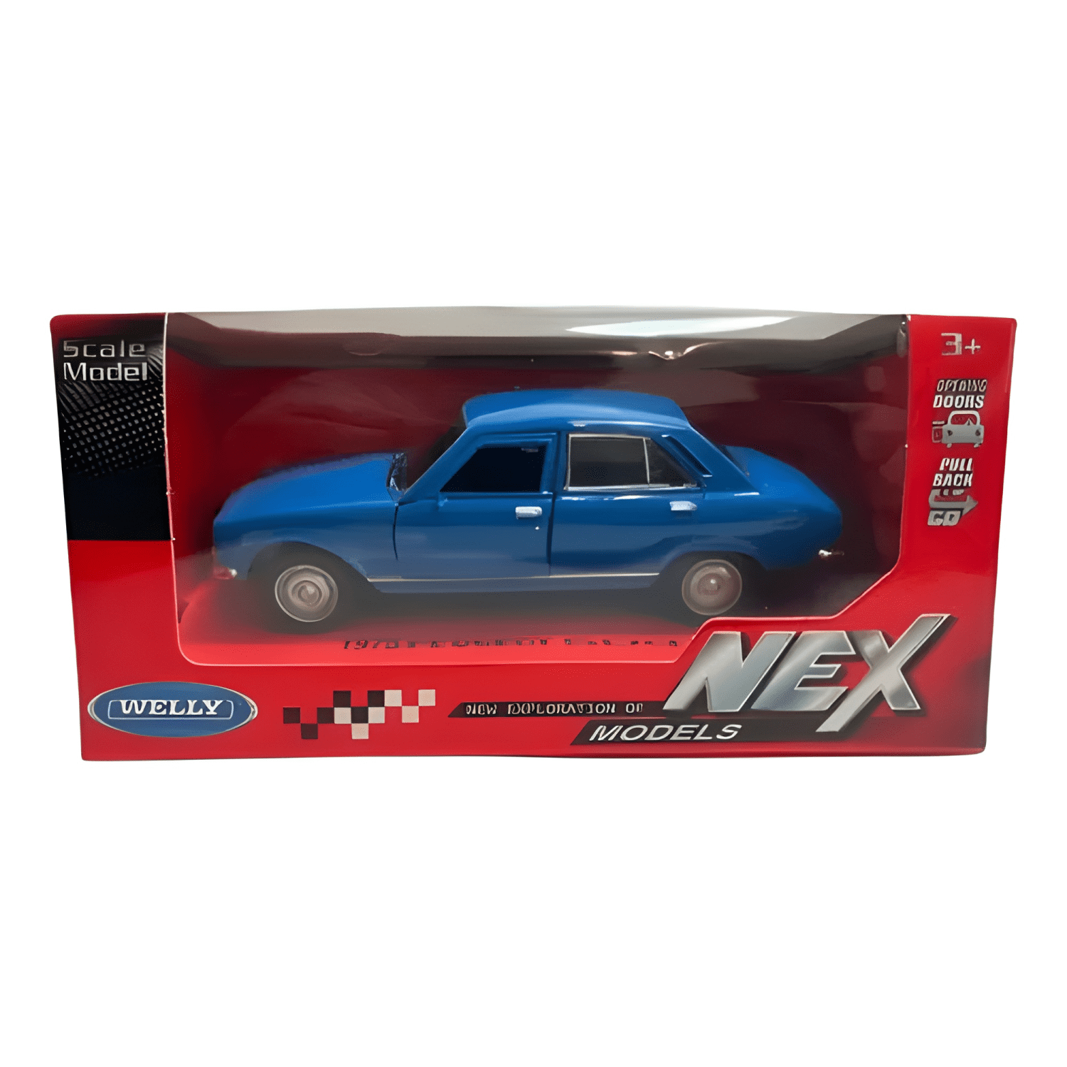 Auto clásico Peugeot 504 escala 1:36 año 1975-4