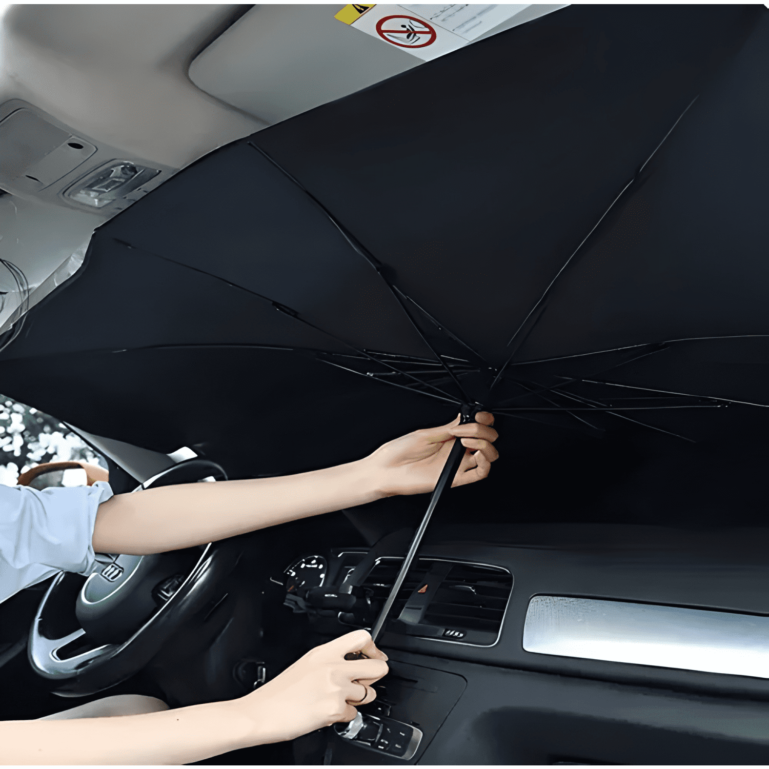 Quitasol Parasol Parabrisas Auto Tipo Sombrilla Cubre Sol II-4