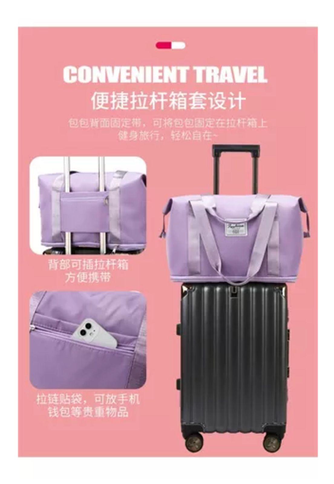 Bolsa de gran capacidad para viajes, hombres y mujeres, deportes, color negro-7