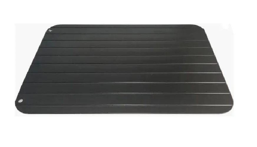 Tabla Para Descongelar Rápido Tabla De Aluminio Carnes Lisa Negro-0