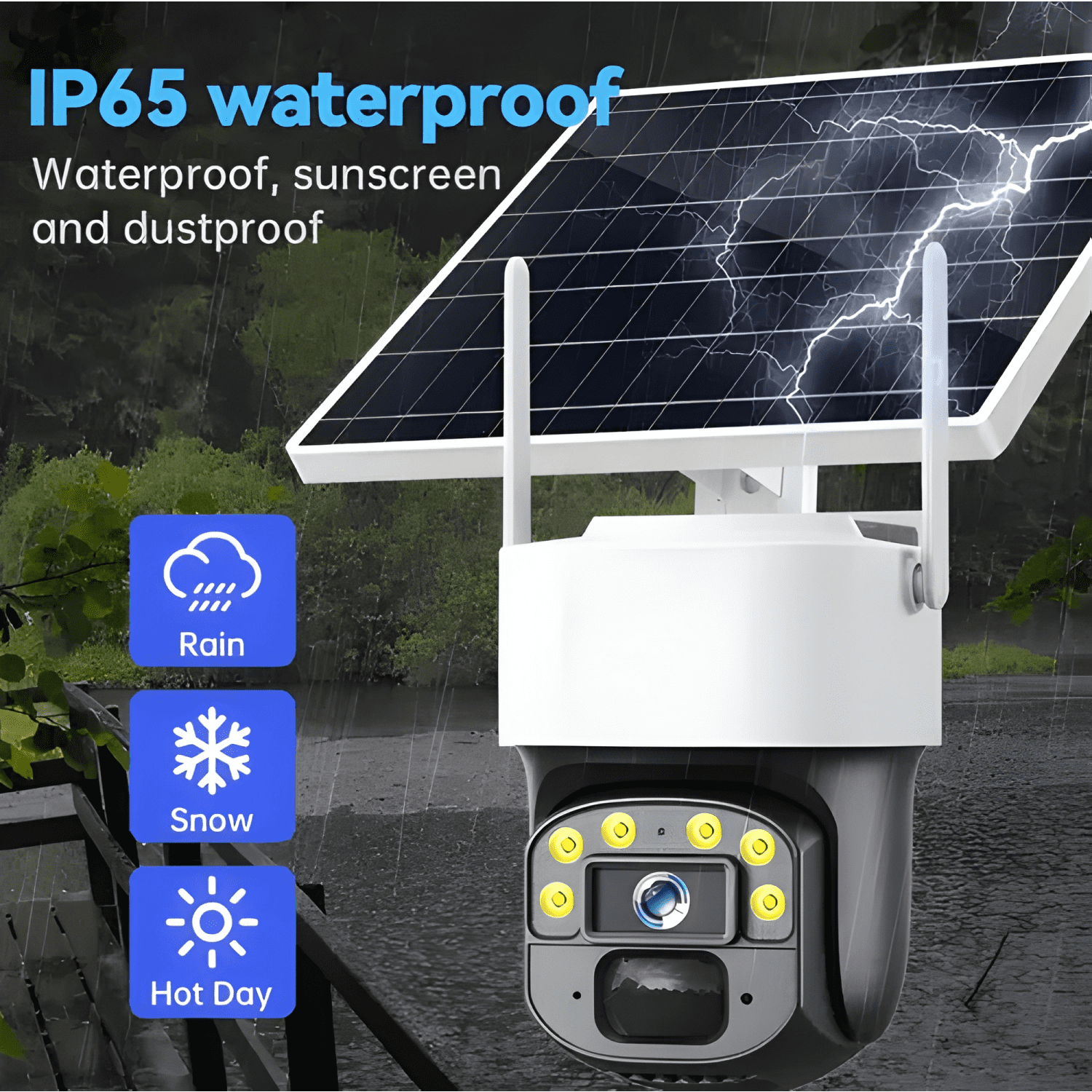 Cámara de Seguridad Solar Nocturna Inalámbrica Yoosee 4g-3
