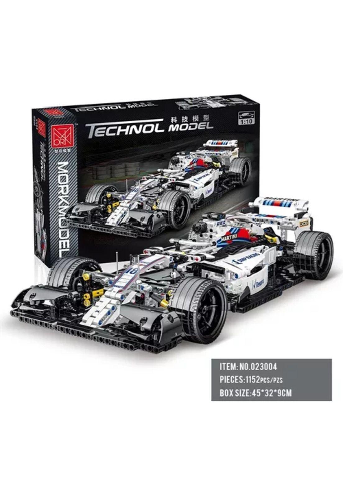 Fórmula 1 F1 bloques de construcción blancos-2