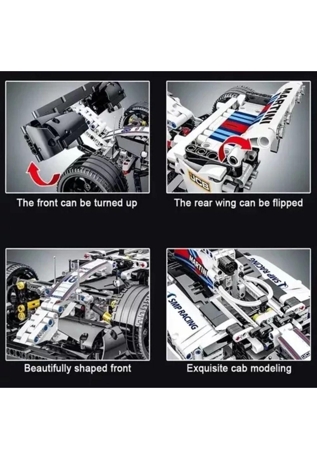 Fórmula 1 F1 bloques de construcción blancos-4