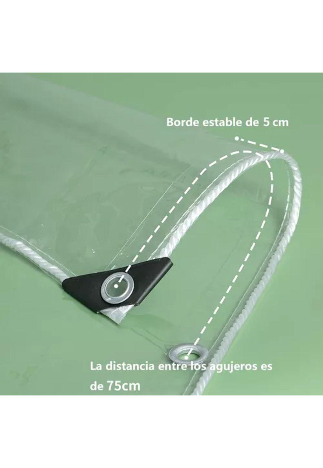 Cortina PVC Roller Transparente 3x2m para Terraza-5