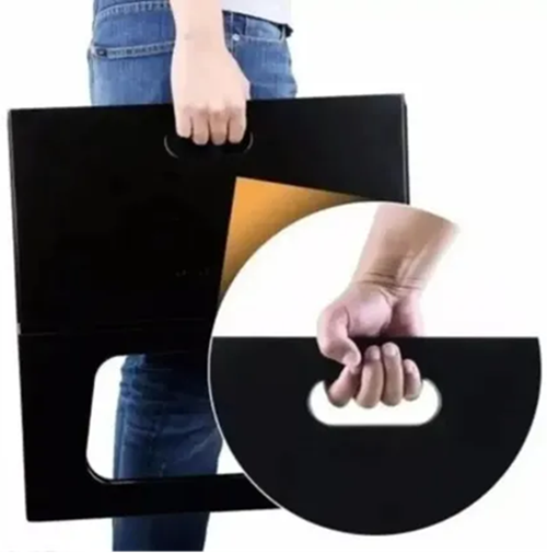 Hikeo Parrillera plegable de carbón portátil para asados color negro-4