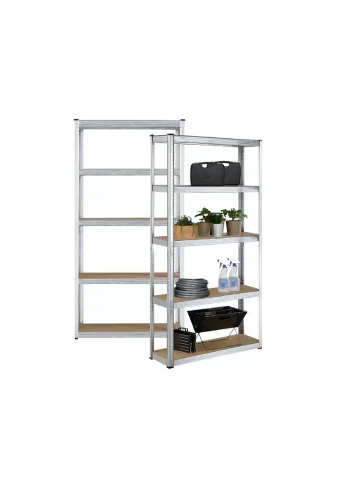 Estante Rack Metálico 180x90x40cm Galvanizado Imsi Home Color Plateado-2