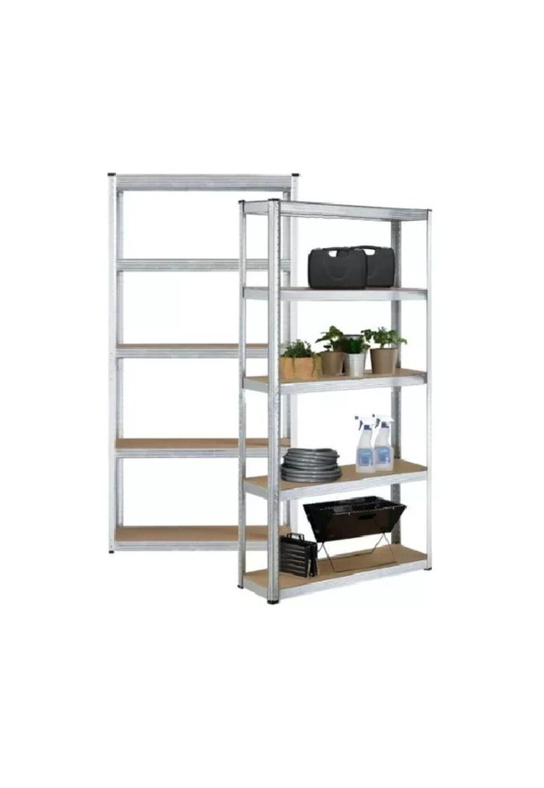 Estante Rack Metálico 180x90x40cm Galvanizado Imsi Home Color Plateado-4