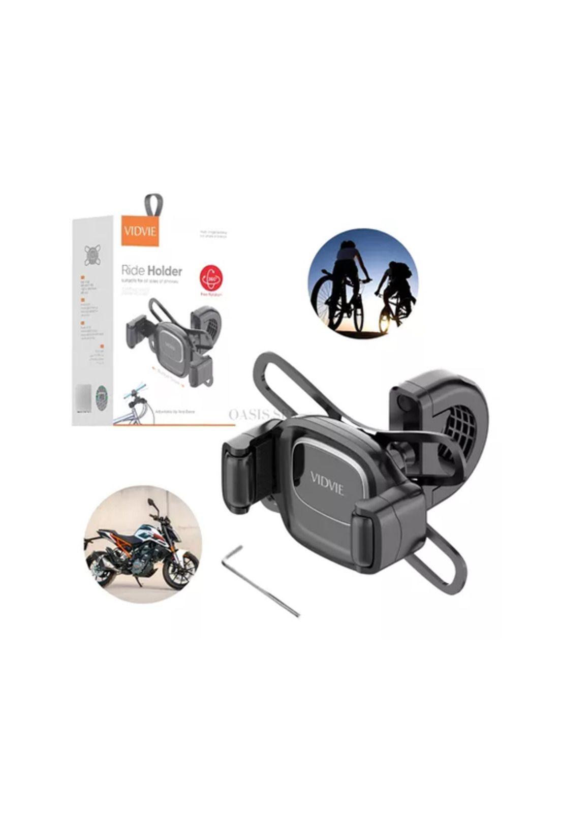 Soporte De Celular Bicicleta Y Moto Ajustable Firme Negro-3