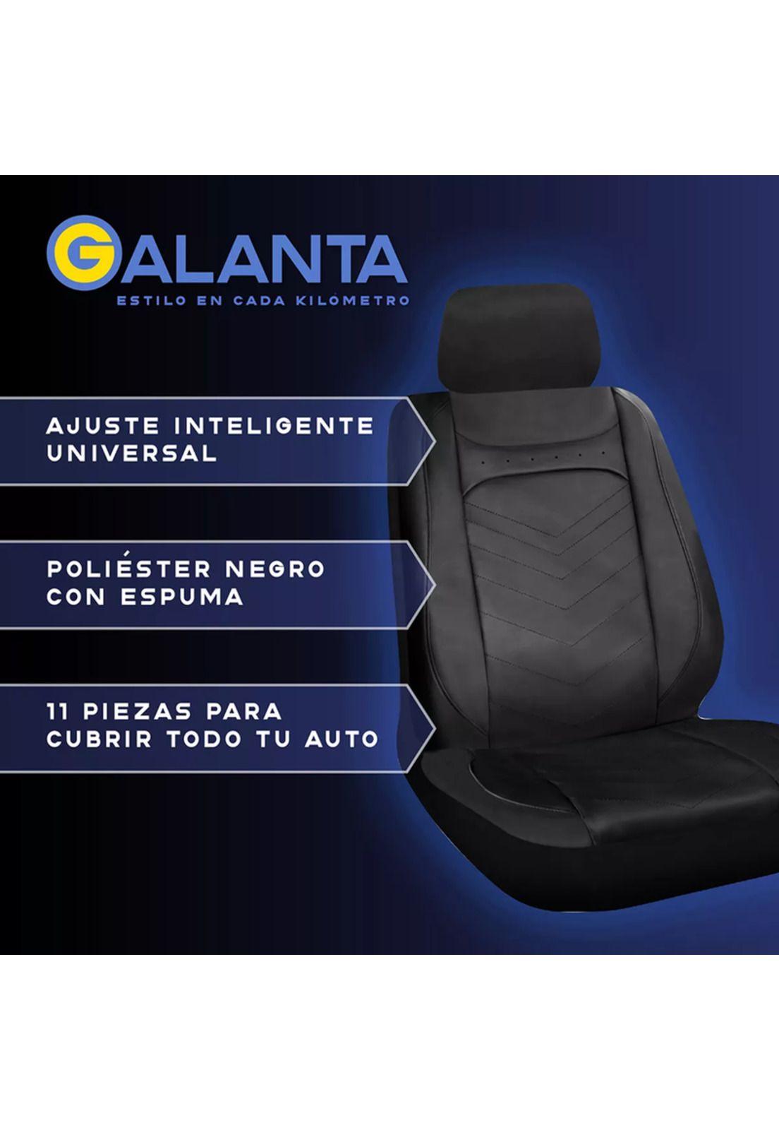 Funda cubre asiento Galanta luxury negro 4.8mm 18D foam-2