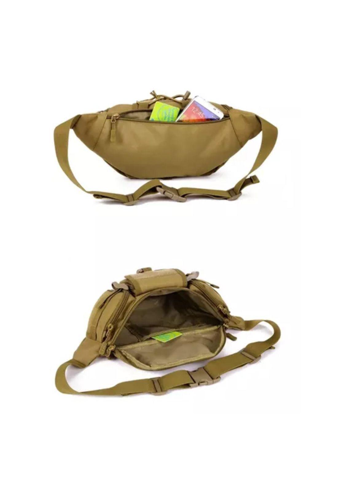 Banano de senderismo trekking outdoor táctico militar café-5