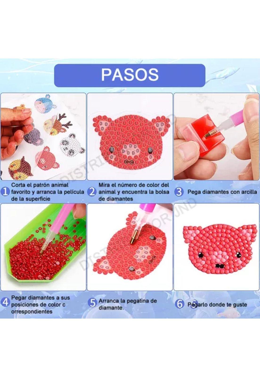 Kit de 43 herramientas DIY para pintura diamante 5D de animales-3