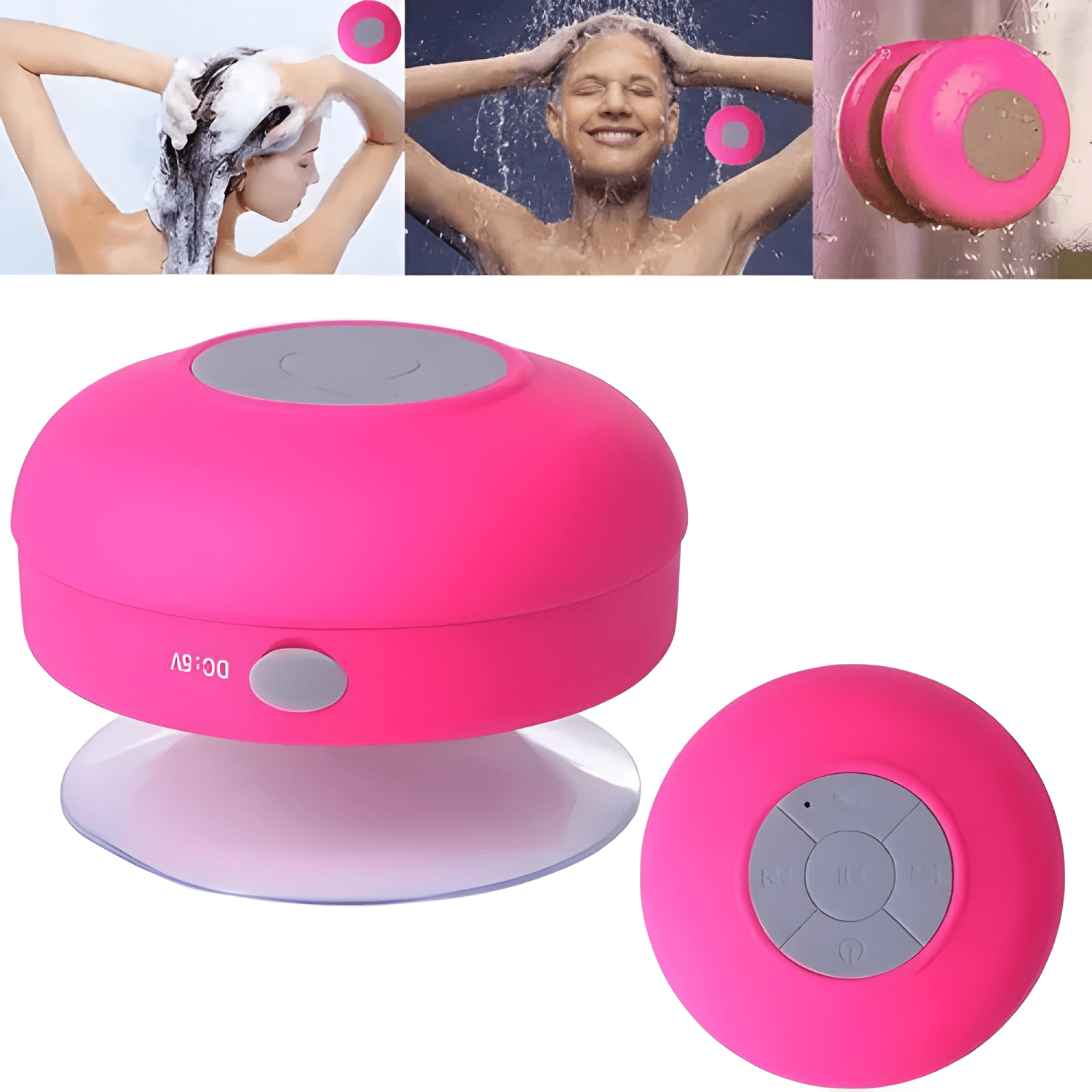 Parlante manos libre pack x2 para ducha impermeable colores-3