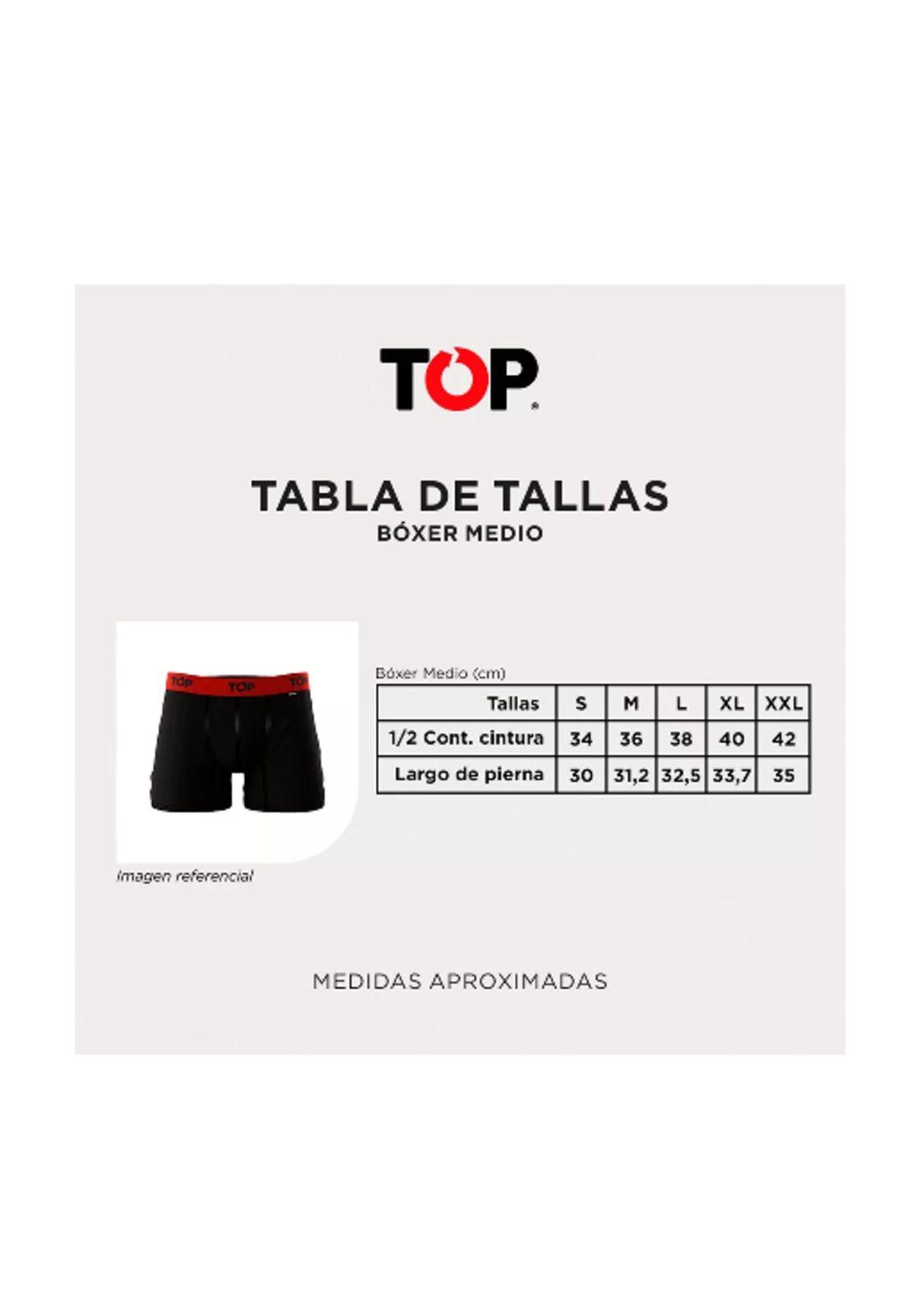 Bóxer medio algodón talla M, pack de 7, C5 Top-4