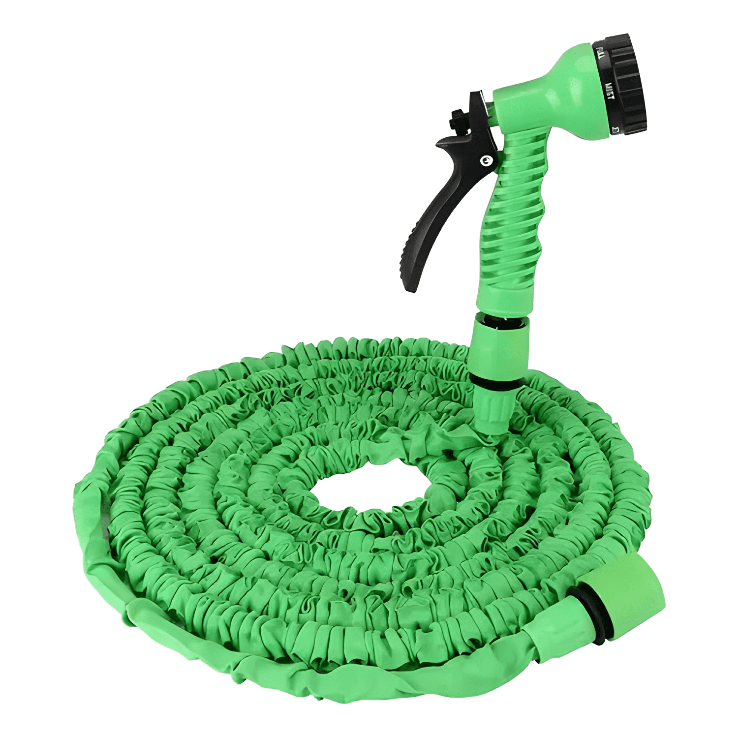 Manguera agua con pistola retractil expandible 22.5m Azul-2