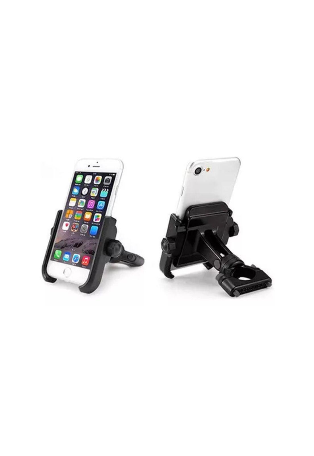 Soporte de manubrio Bicicleta-Moto Anti Vibración ajustable Negro-3