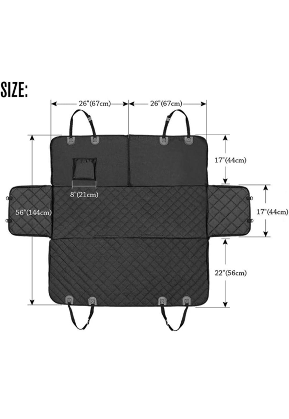 Protector asiento funda de auto para mascotas perros gatos negro-2