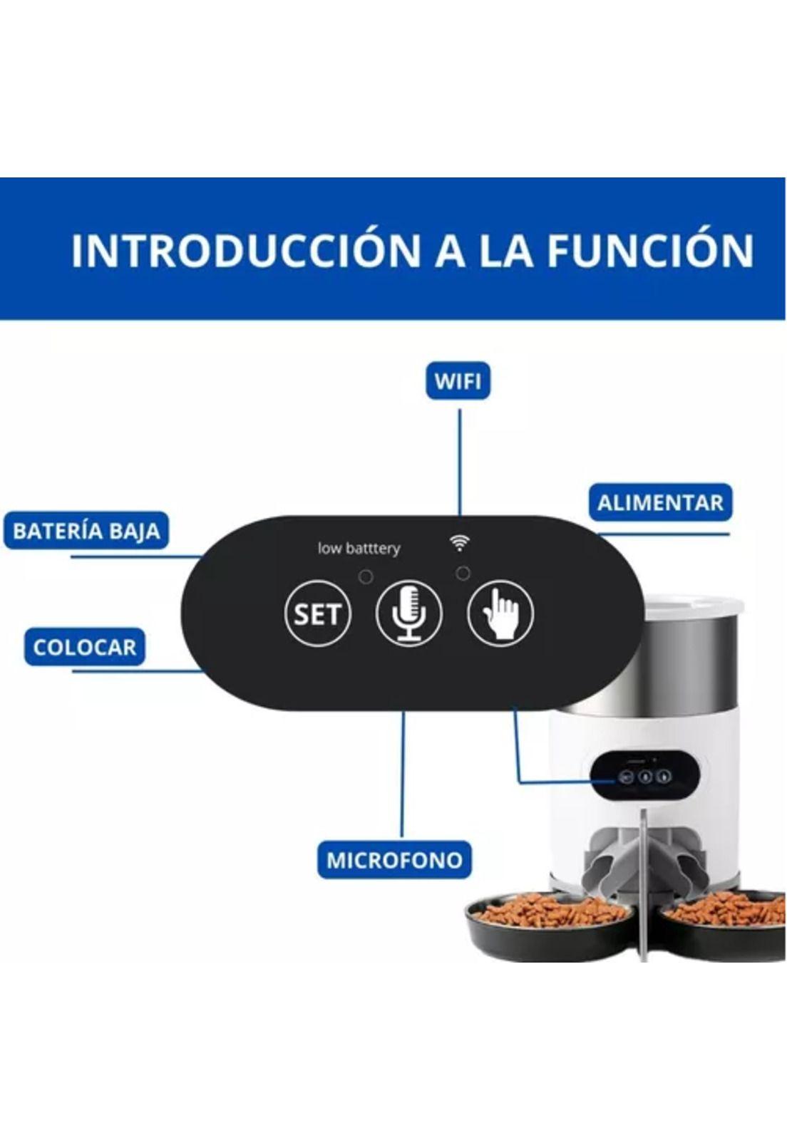 Dispensador automático de alimentos para mascotas, doble robot-2