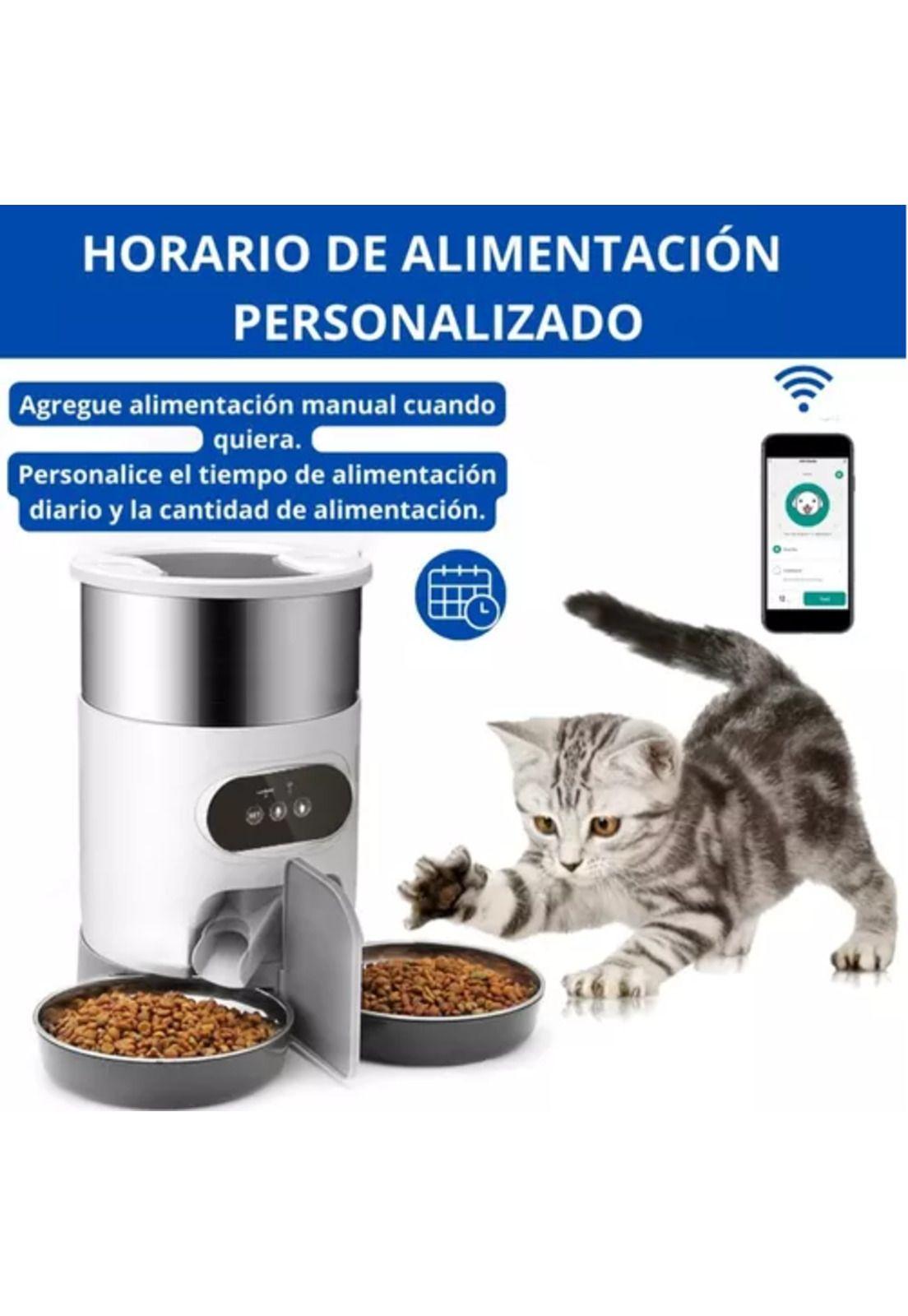 Dispensador automático de alimentos para mascotas, doble robot-6