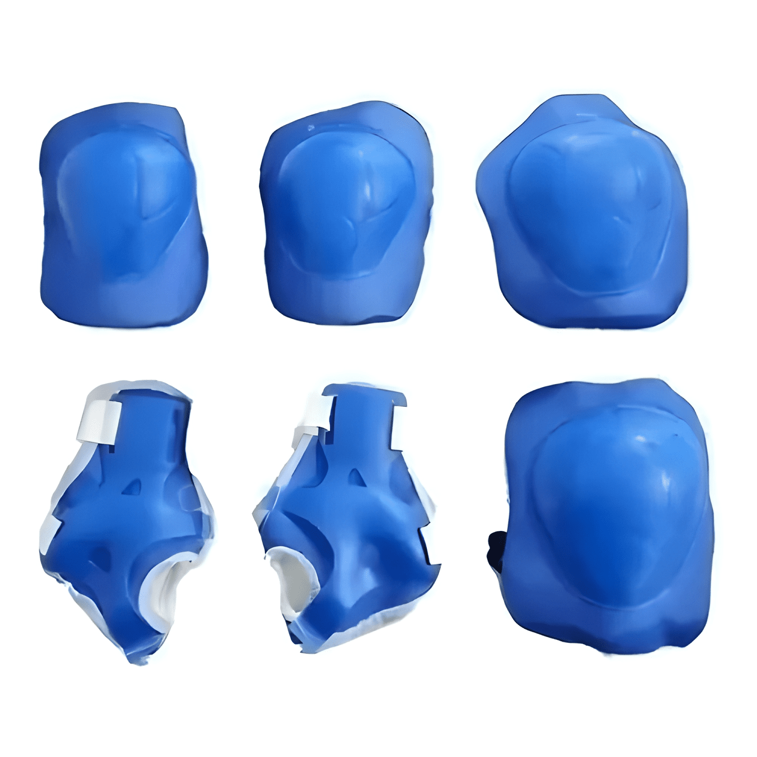 Kit protección infantil RAD7 Youyi casco rodilleras azul-2
