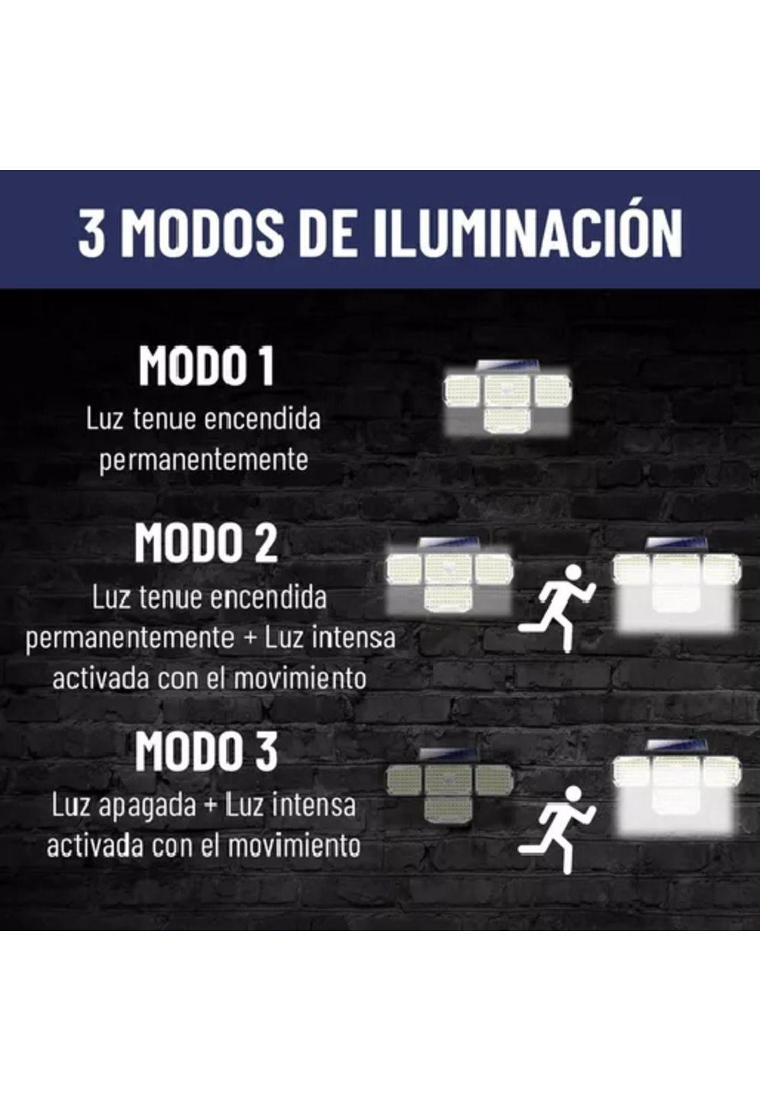 Foco led solar exterior Maxwell sensor movimiento 4 direcciones blanco-3