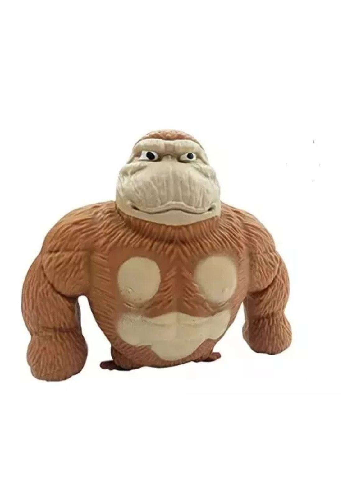 Juguete antiestrés squishy, gorila pequeño, color café-1