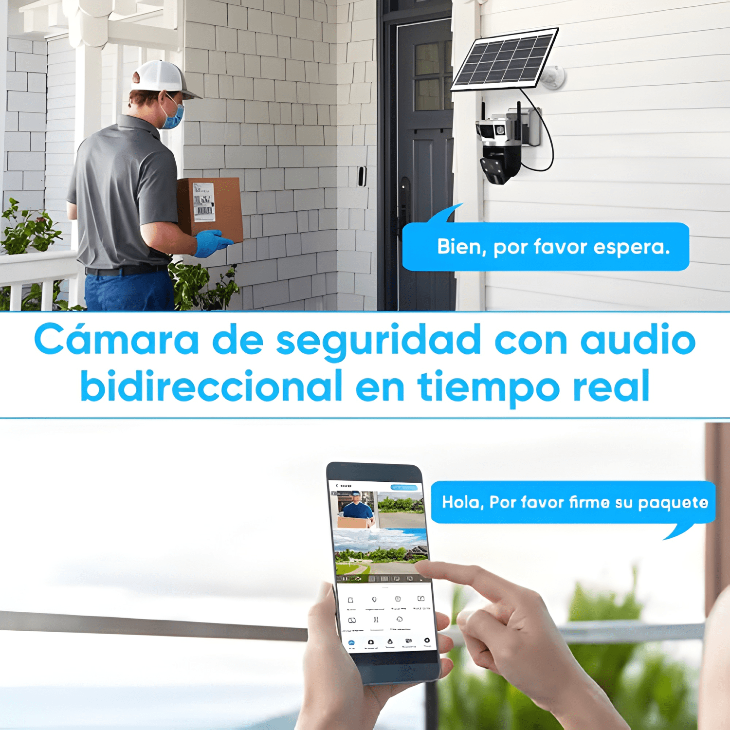 Cámara Vigilancia Solar 3 Lentes T94 Seguridad Exterior 4mp-3