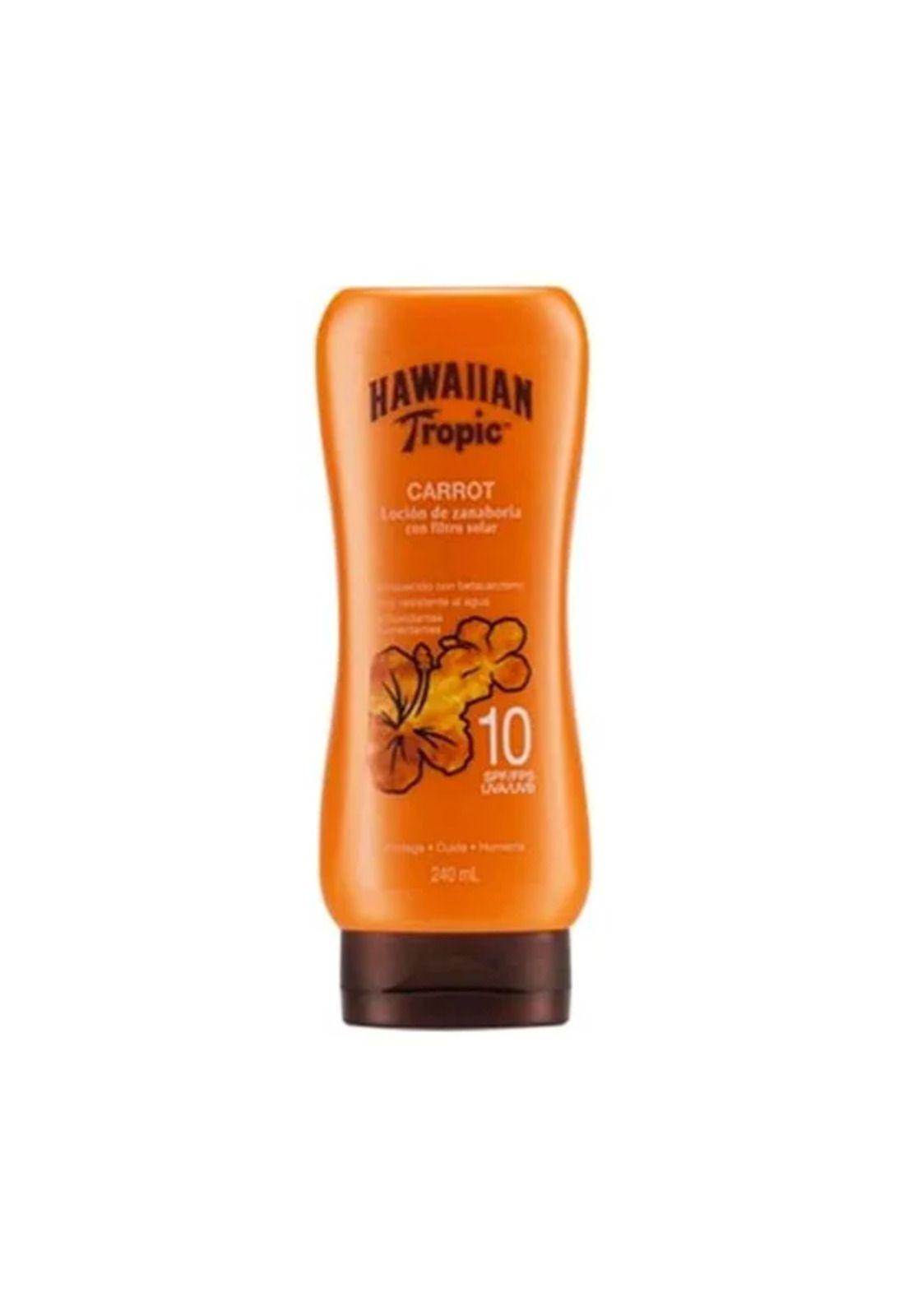 Hawaiian Tropic Loción Bronceadora de Zanahoria FPS 10 240mL-2