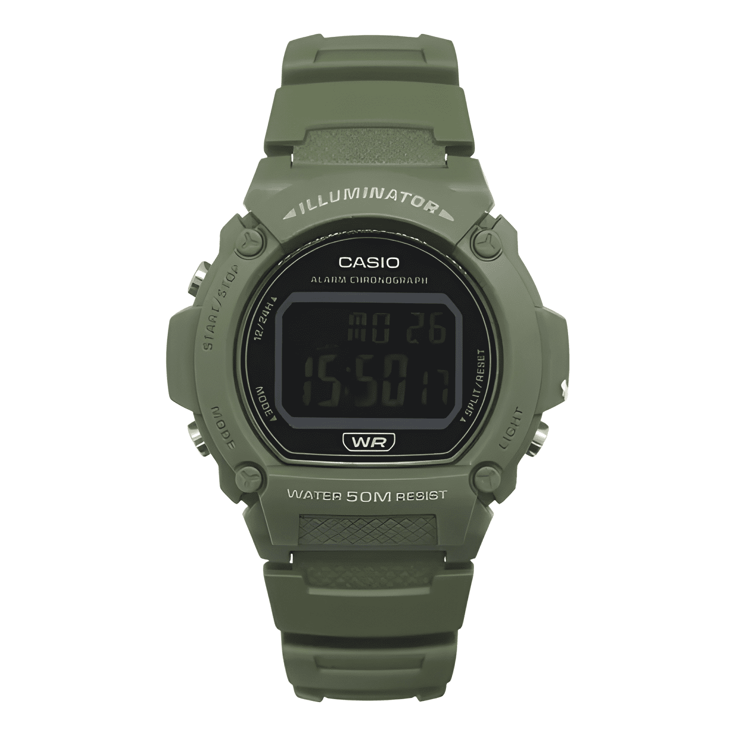 Reloj pulsera digital casio w-219hc-3bvdf con correa de-1