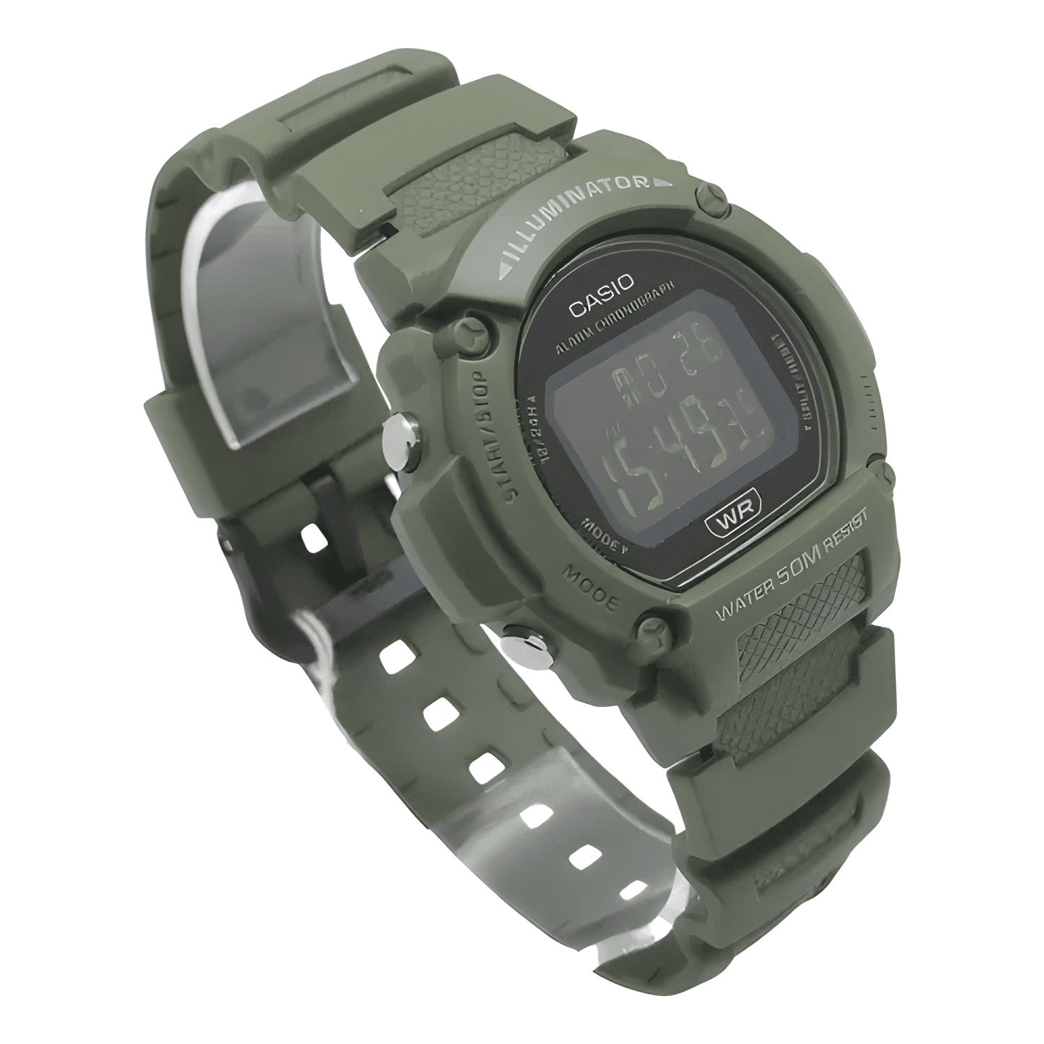 Reloj pulsera digital casio w-219hc-3bvdf con correa de-3
