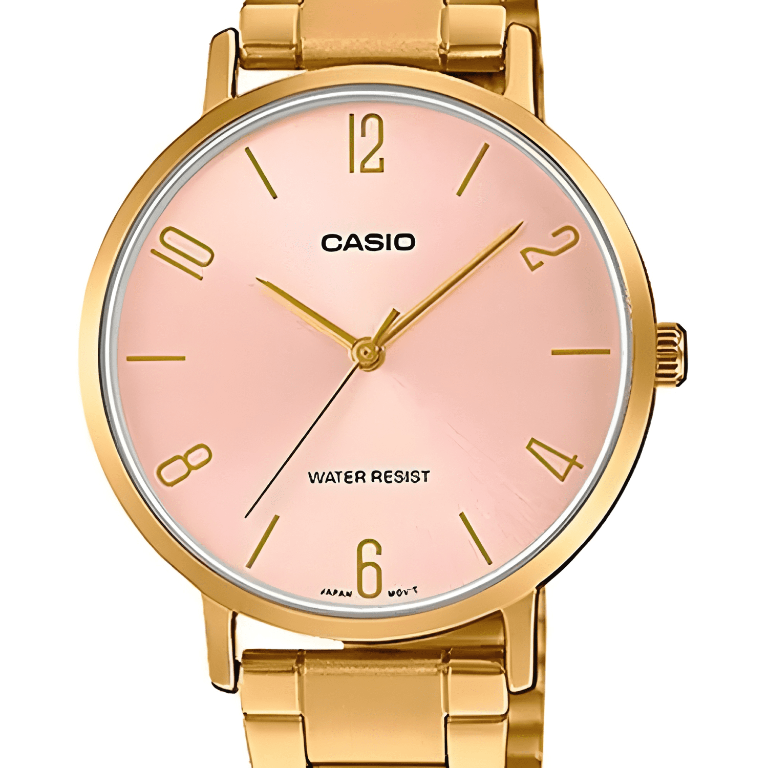 Reloj casio para mujer de acero inoxidable con Dorado-2