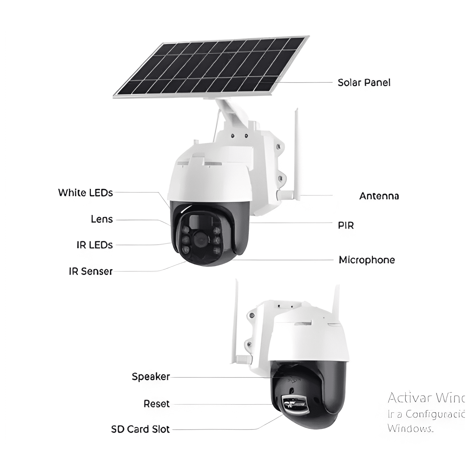 Cámara H D Ptz Solar 5mp Ip67 Wifi con Movimiento-4