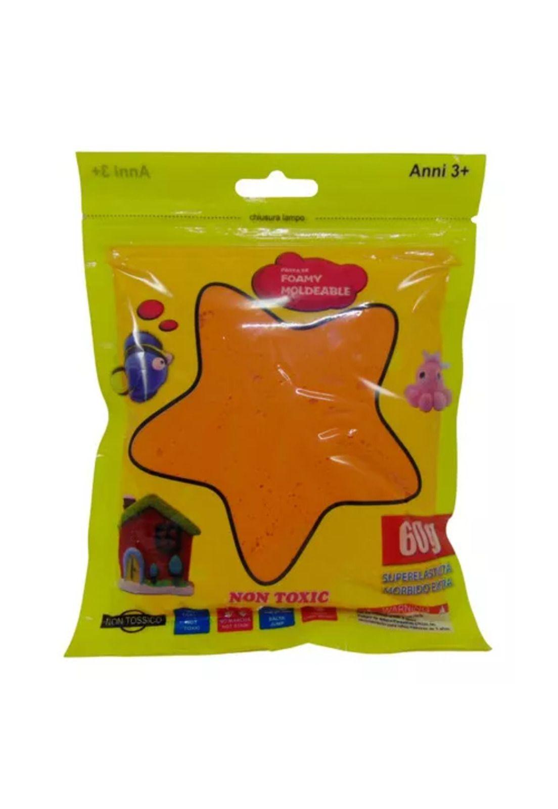 3 bolsas de foamy moldeable 60 g color mixto slime didáctico-3