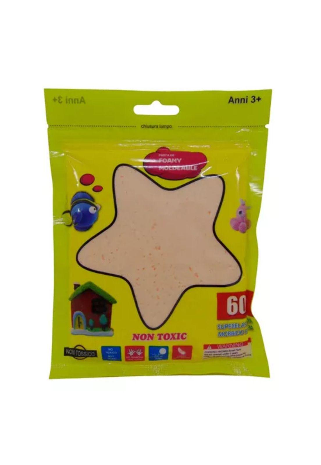 3 bolsas de foamy moldeable 60 g color mixto slime didáctico-6