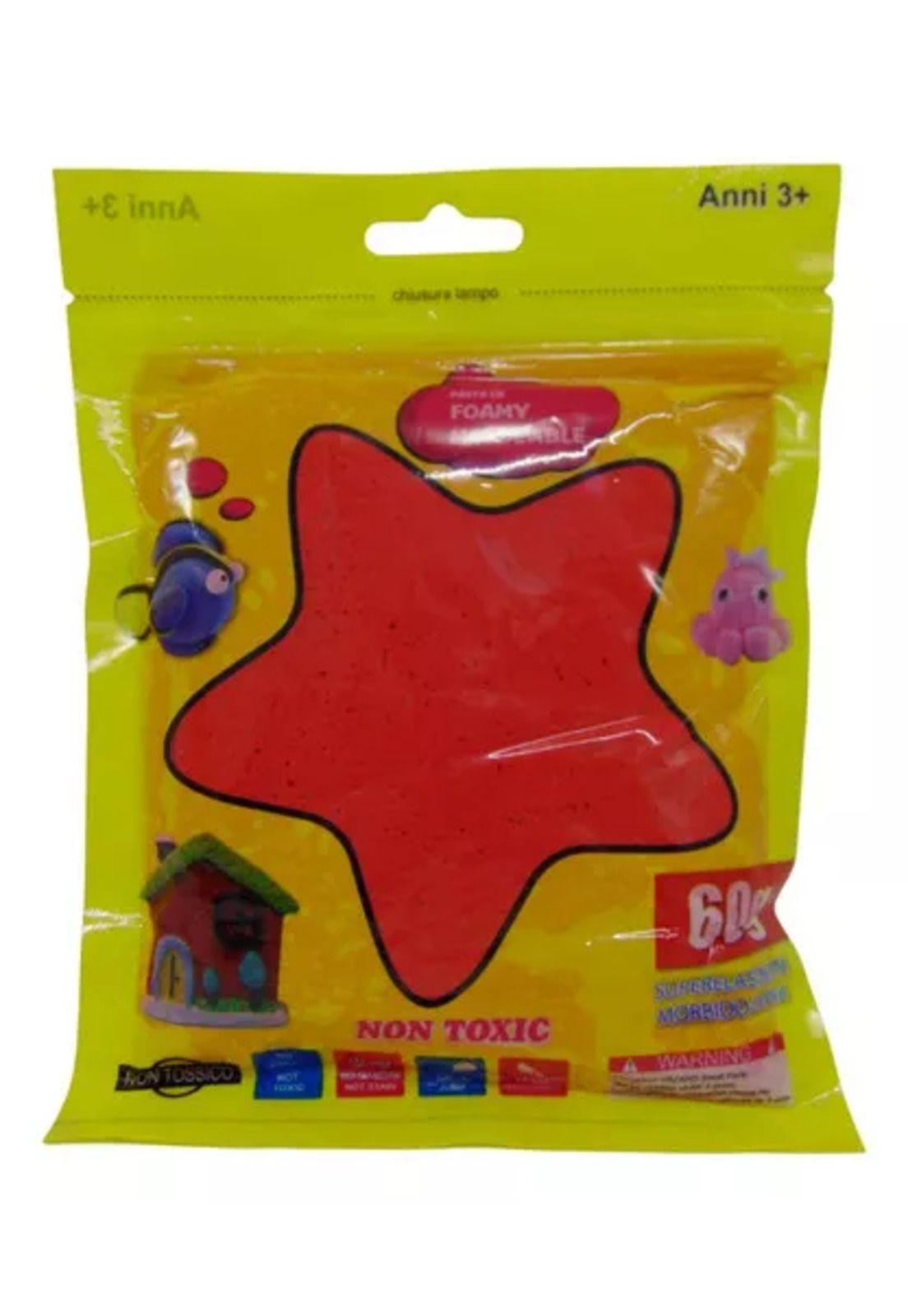 3 bolsas de foamy moldeable 60 g color mixto slime didáctico-7