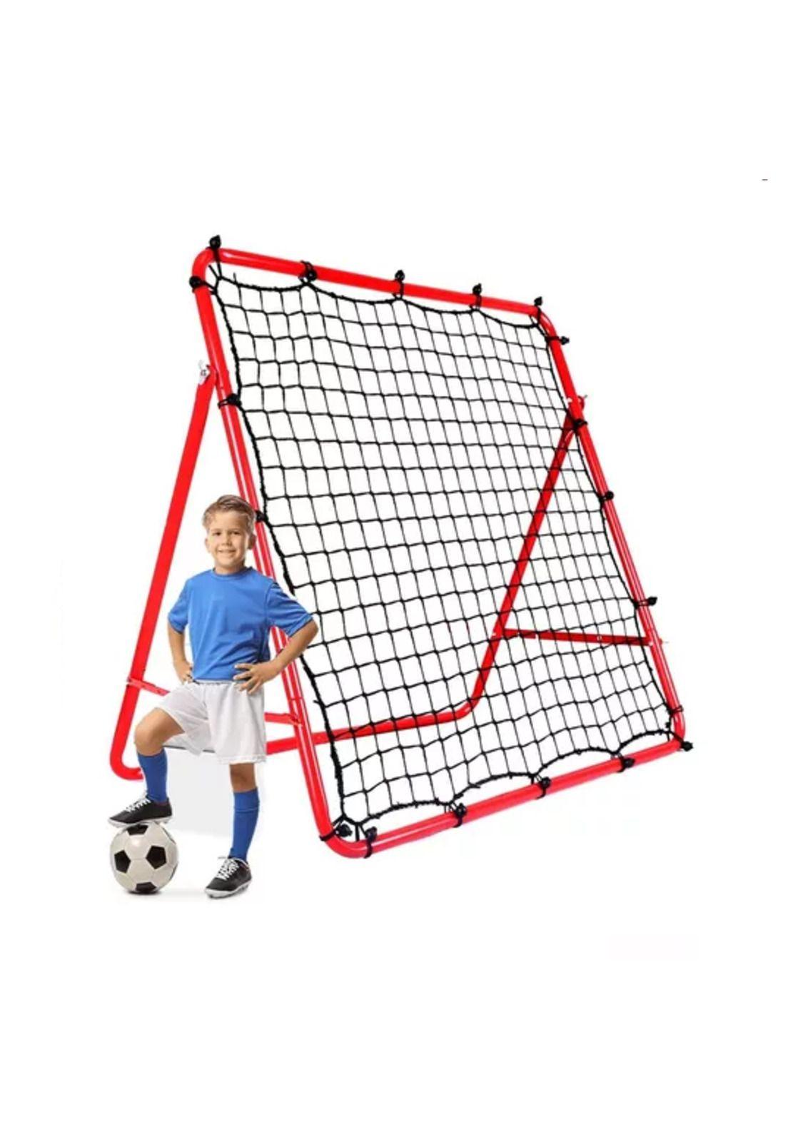 Red de rebote portátil para entrenamiento de porterías 100 cm rojo-3