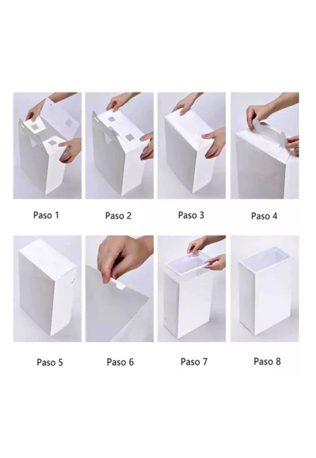 Pack de 6 cajas de zapatos organizadoras apilables-7