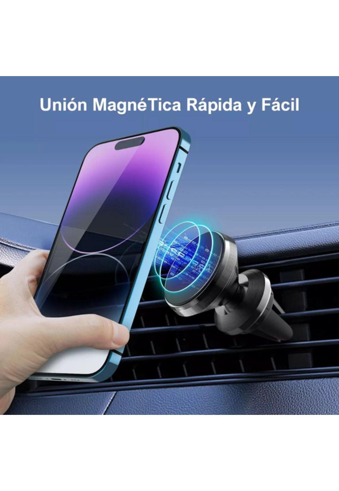 Soporte celular auto porta magnético imán rejilla aire pack 3-2